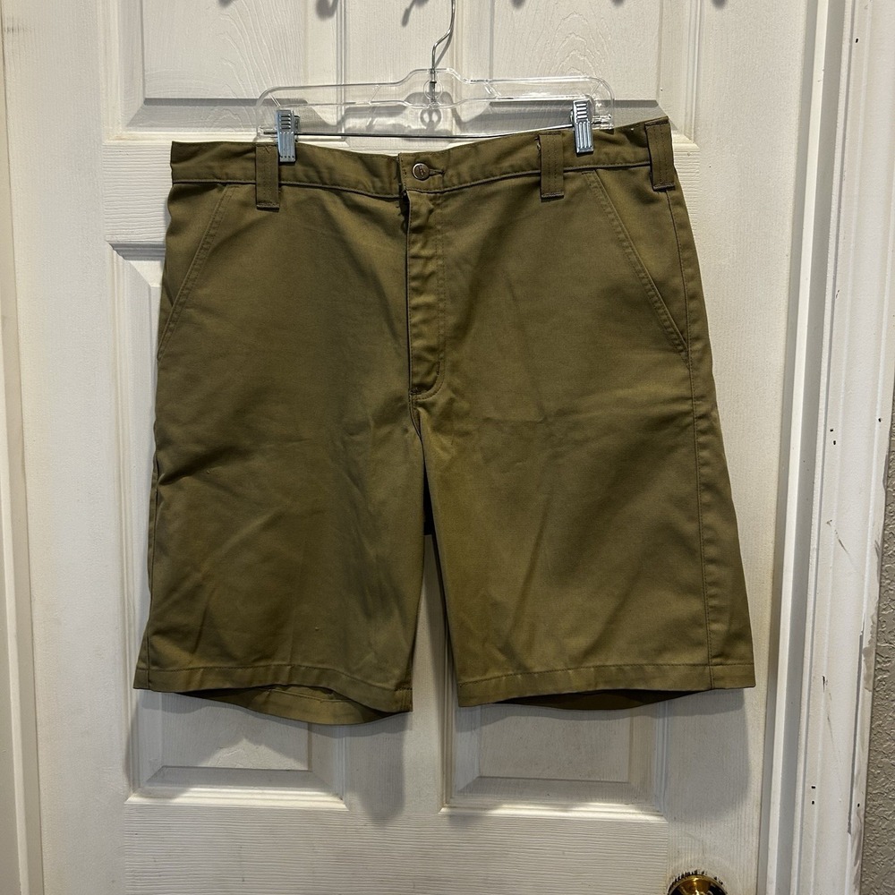 Carhartt Mens B360 KHI Khaki Twill Work Shorts Tan Size 38 Relaxed Fit Utility